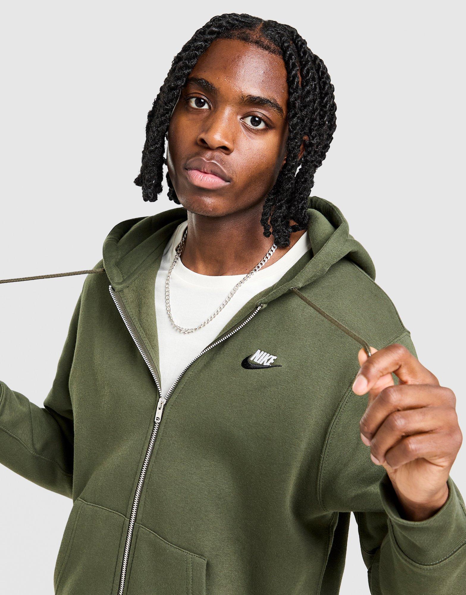 Pánska mikina NIKE MIKINA ROZEPÍNACÍ M NSW CLUB DT HOODIE FZ BB IH4297-325 Zelená