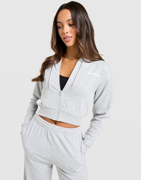 Mckenzie Bluza Rozpinana Z Kapturem Logo Crop Hd - obrazek 2