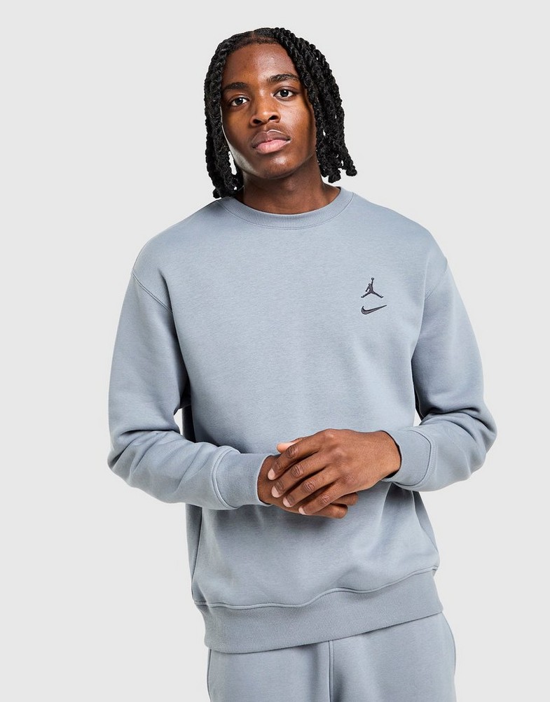 Muški gornji dio trenirke JORDAN VESTA M SWOOSH CREW IO1450-065 siva