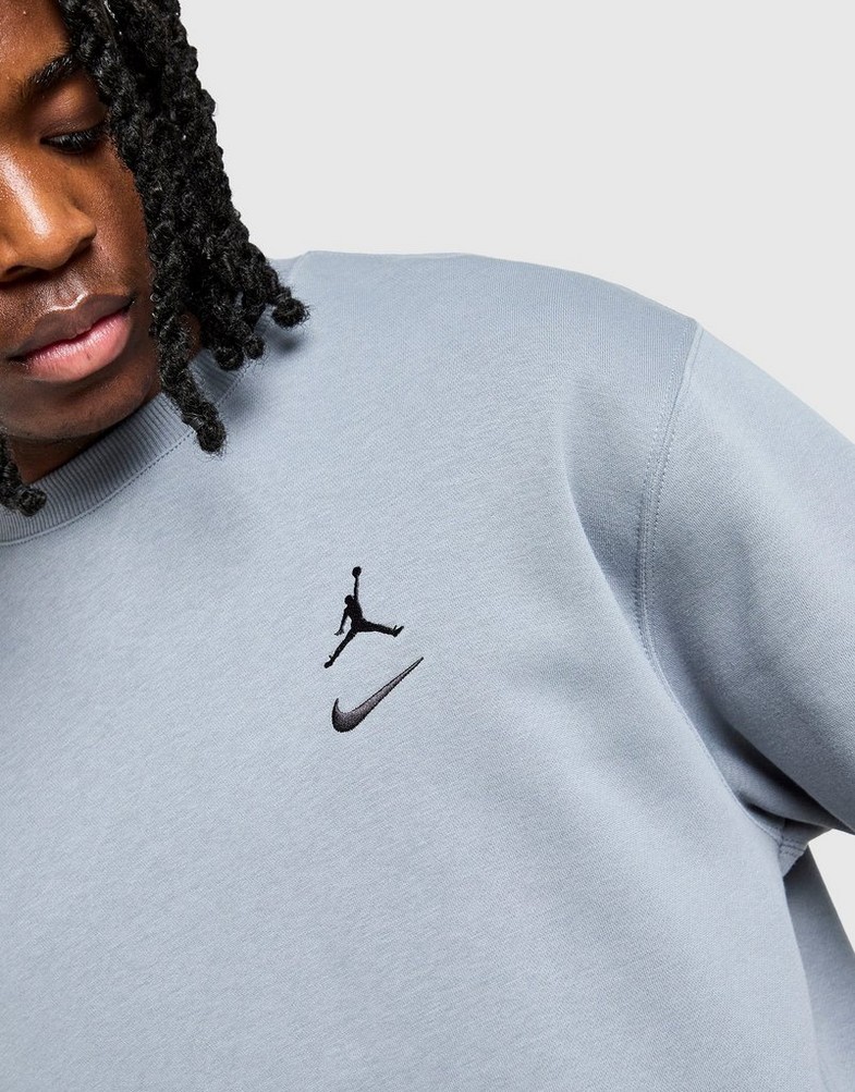 Muški gornji dio trenirke JORDAN VESTA M SWOOSH CREW IO1450-065 siva