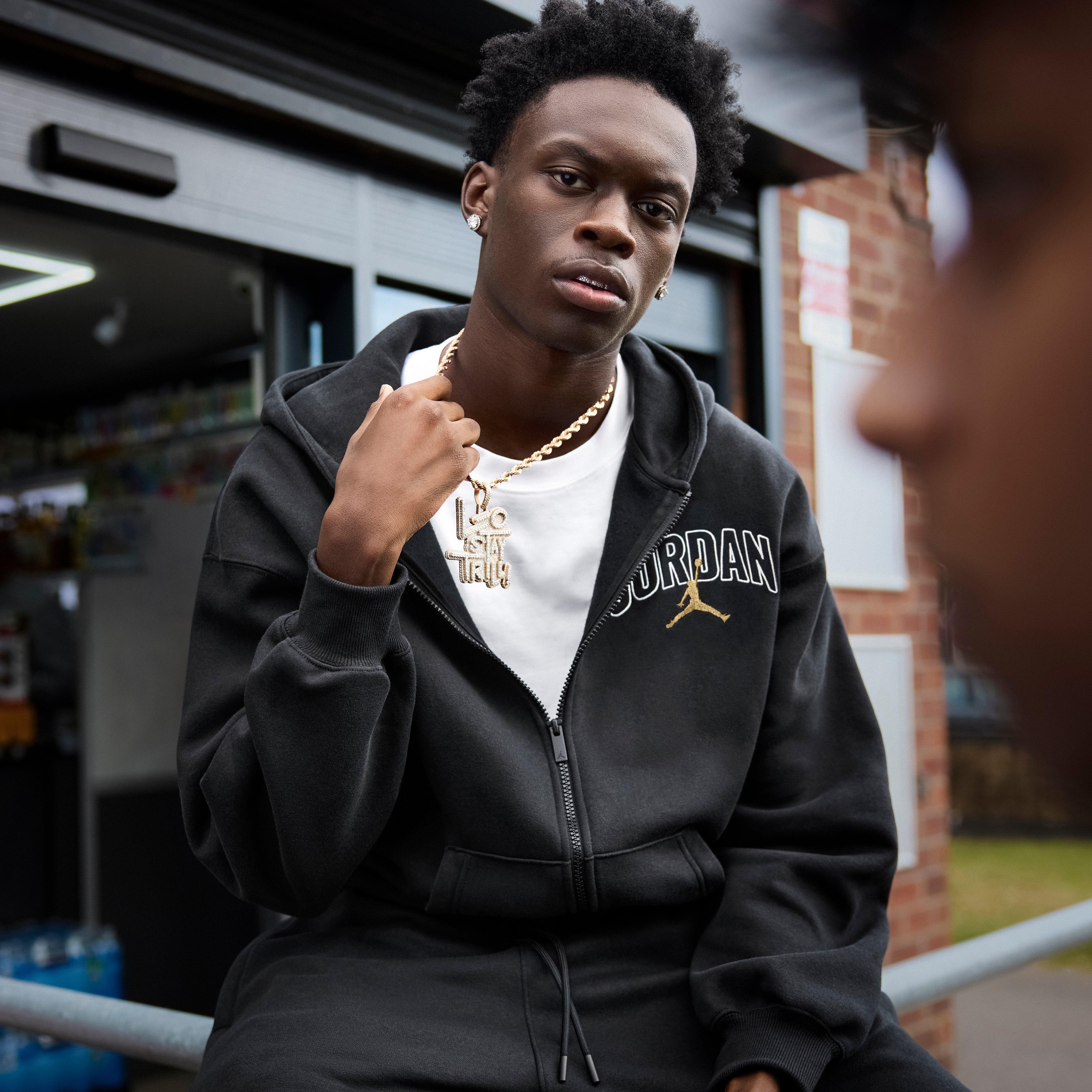 Férfi pulóverek JORDAN PULÓVER CIPZÁRAS KAPUCNIS M J BRK OV GFXFZ