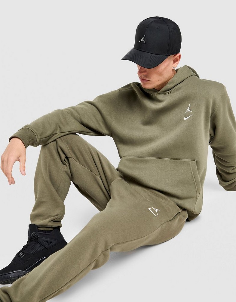 Bluză pentru bărbați JORDAN BLUZĂ CU GLUGĂ M J BRK VARSITY PO HD BB II2593-222 Kaki