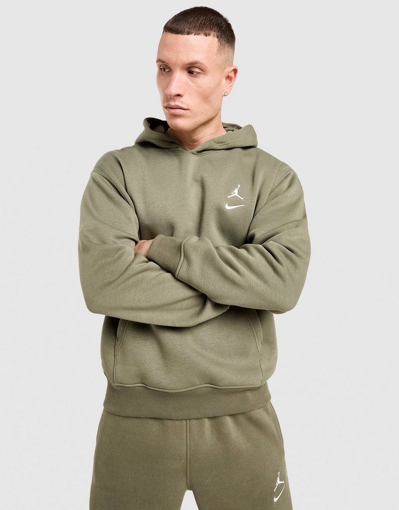 Bluză pentru bărbați JORDAN BLUZĂ CU GLUGĂ M J BRK VARSITY PO HD BB II2593-222 Kaki