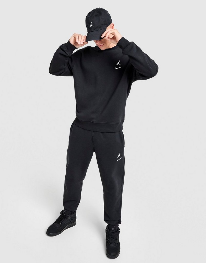 Bluză pentru bărbați JORDAN BLUZĂ M SWOOSH CREW IO1450-010 Negru