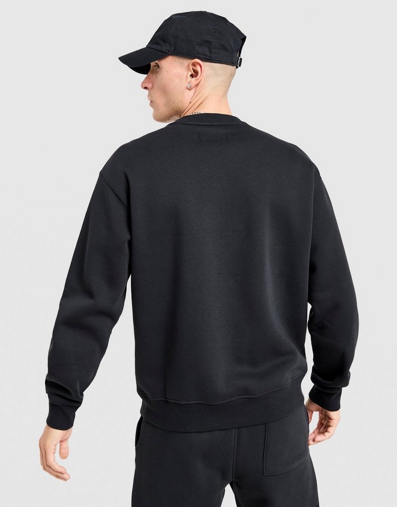 Bluză pentru bărbați JORDAN BLUZĂ M SWOOSH CREW IO1450-010 Negru