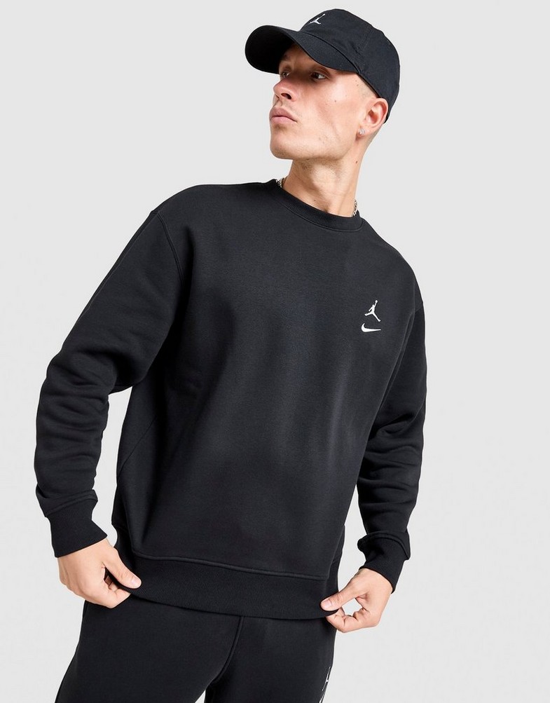 Bluză pentru bărbați JORDAN BLUZĂ M SWOOSH CREW IO1450-010 Negru