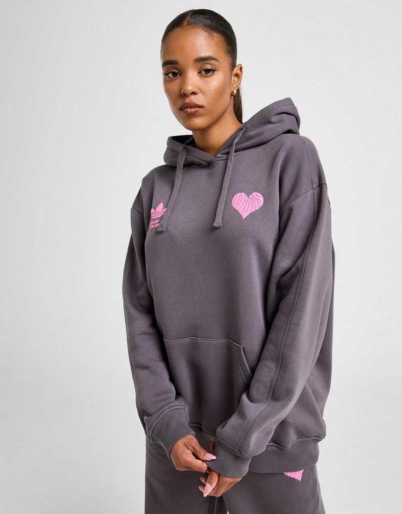 Bluza damska ADIDAS BLUZA Z KAPTUREM HEART OS HOOD KS5447 Szary