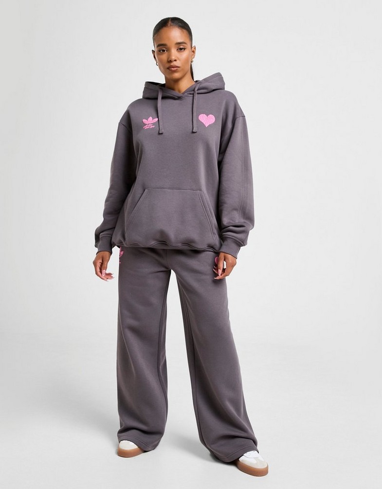 Bluza damska ADIDAS BLUZA Z KAPTUREM HEART OS HOOD KS5447 Szary