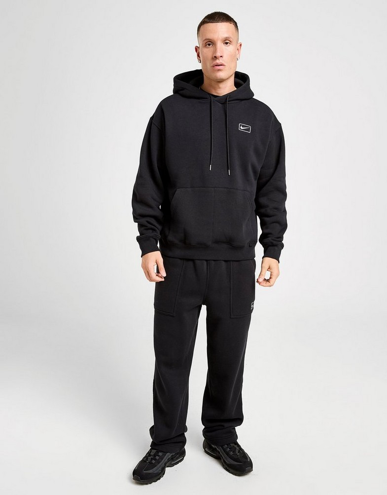 Bluză pentru bărbați NIKE BLUZĂ CU GLUGĂ FLC WORKER HD IQ2769-010 Negru