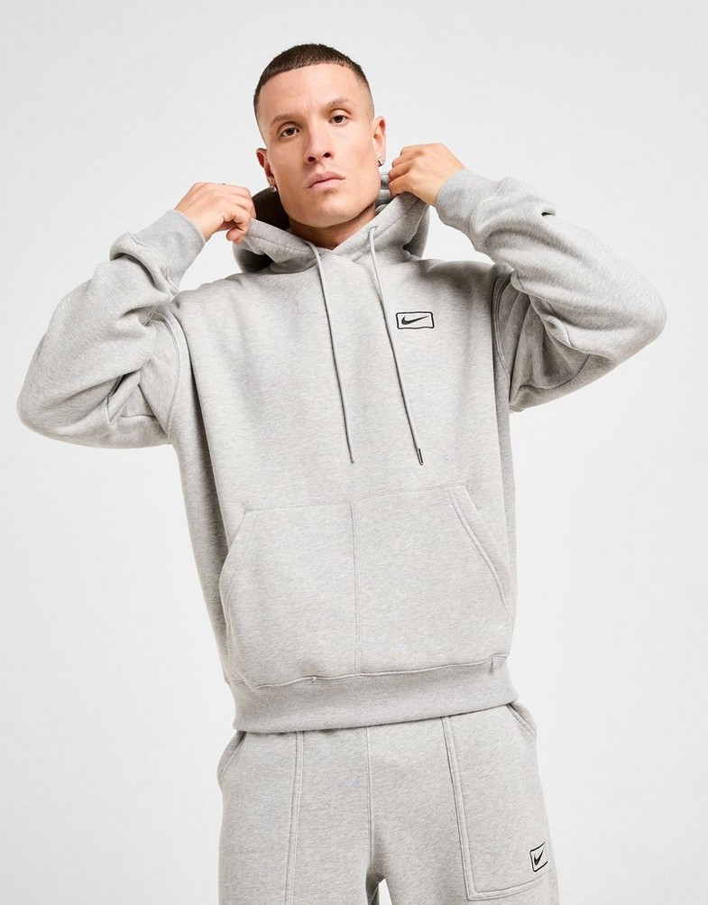 Bluză pentru bărbați NIKE BLUZĂ CU GLUGĂ FLC WORKER HD IQ2769-063 Gri