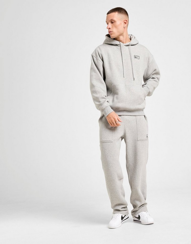 Bluză pentru bărbați NIKE BLUZĂ CU GLUGĂ FLC WORKER HD IQ2769-063 Gri