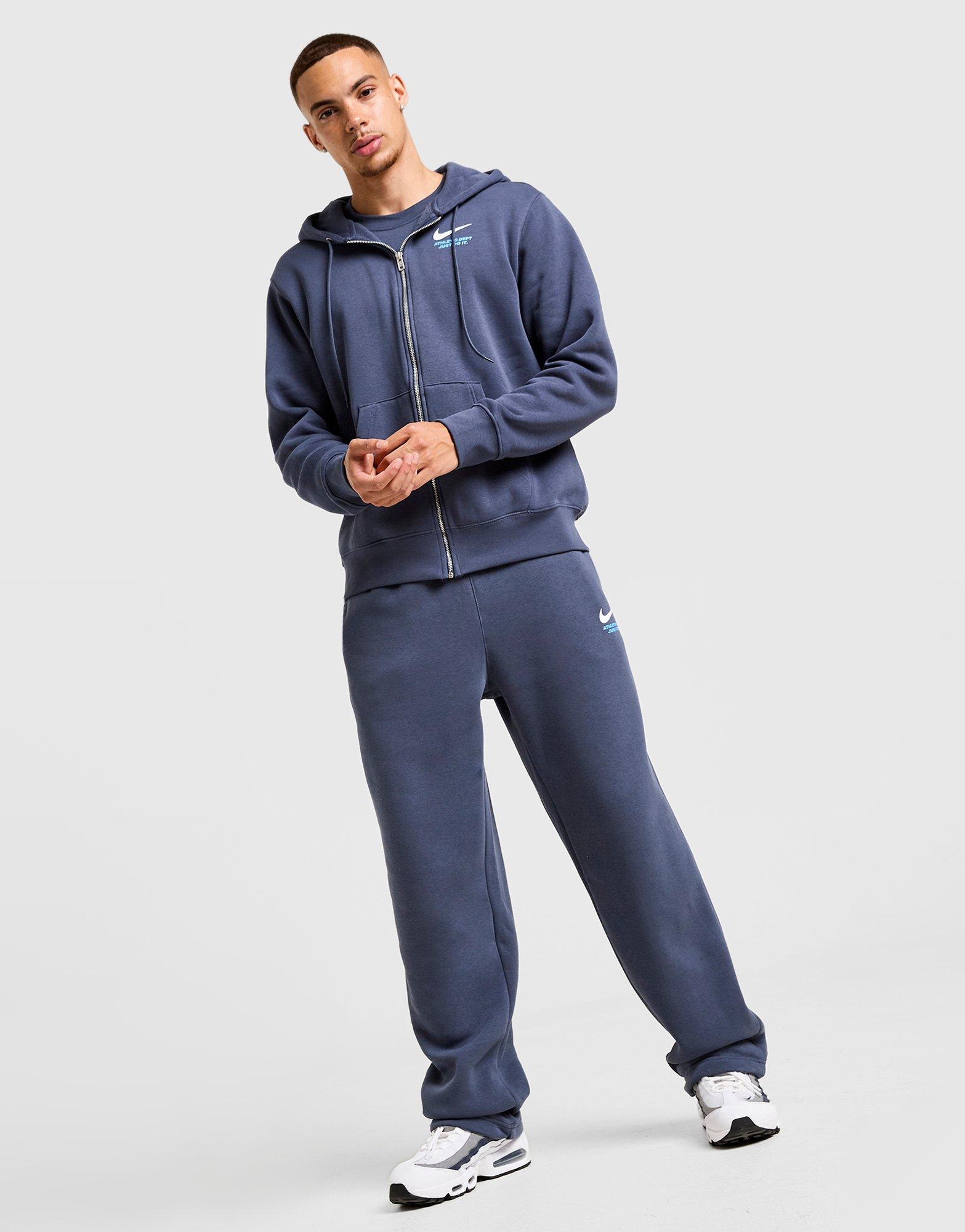 Férfi pulóverek NIKE PULÓVER CIPZÁRAS M CLUB FLC FZ HOODIE C IQ2761-437 Kék