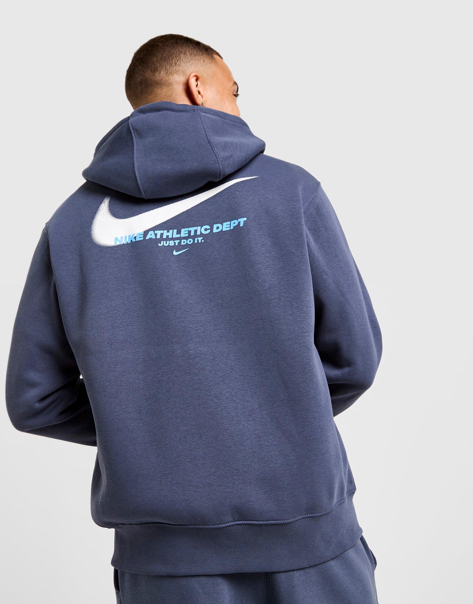 Férfi pulóverek NIKE PULÓVER CIPZÁRAS M CLUB FLC FZ HOODIE C IQ2761-437 Kék