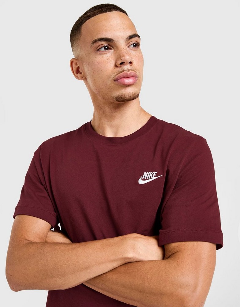Férfi póló NIKE PÓLÓ M NSW CLUB DT TEE IQ3478-677 Bordó