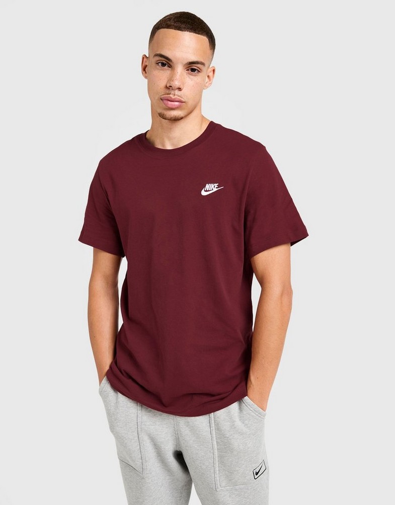 Férfi póló NIKE PÓLÓ M NSW CLUB DT TEE IQ3478-677 Bordó