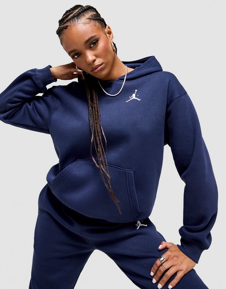 Bluză pentru femei JORDAN BLUZĂ CU GLUGĂ W J JUMPMAN FLC PO IM9807-410 Bleumarin