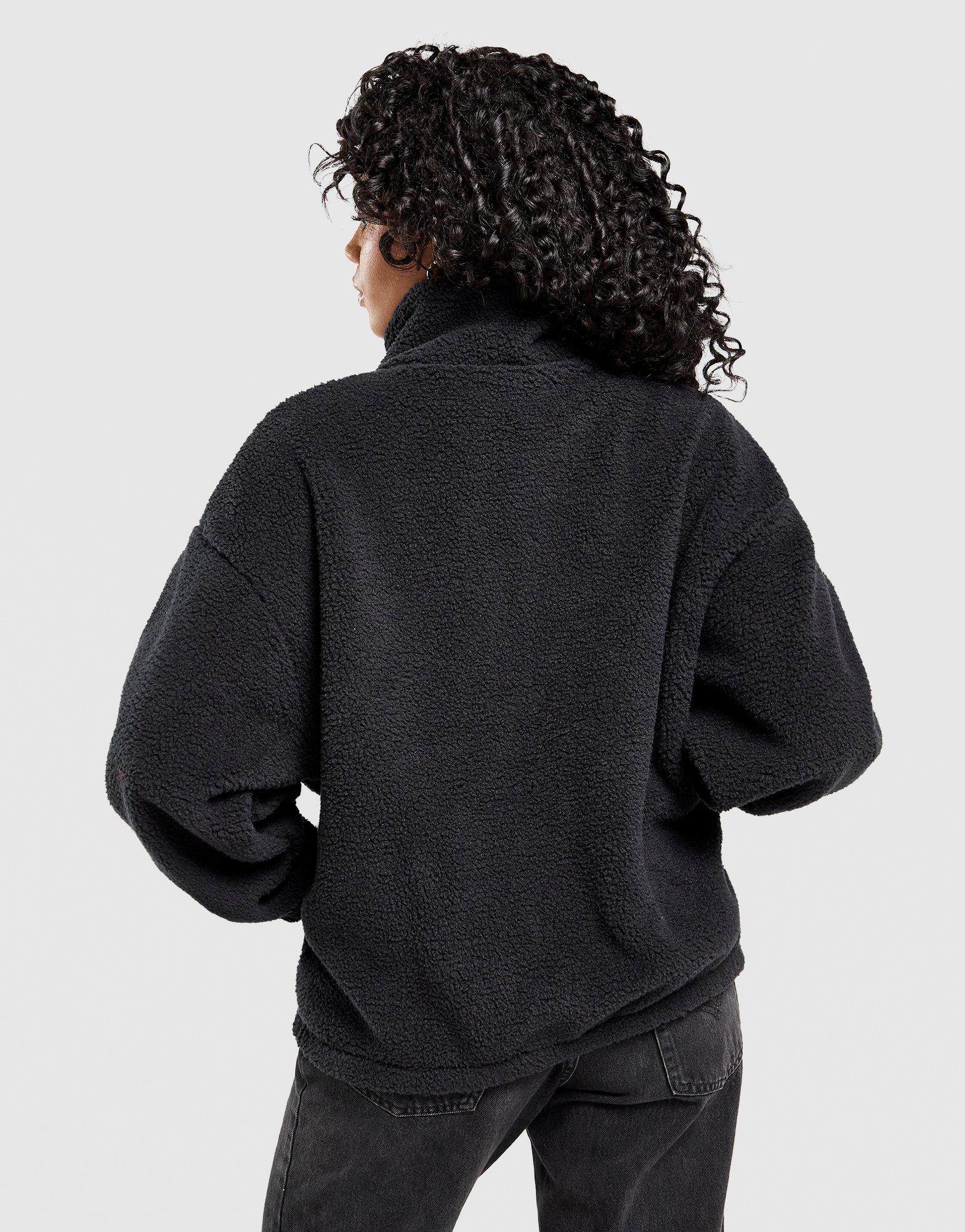 Bluză pentru femei ADIDAS BLUZĂ ESS TEDDY JKT KF6234 Negru