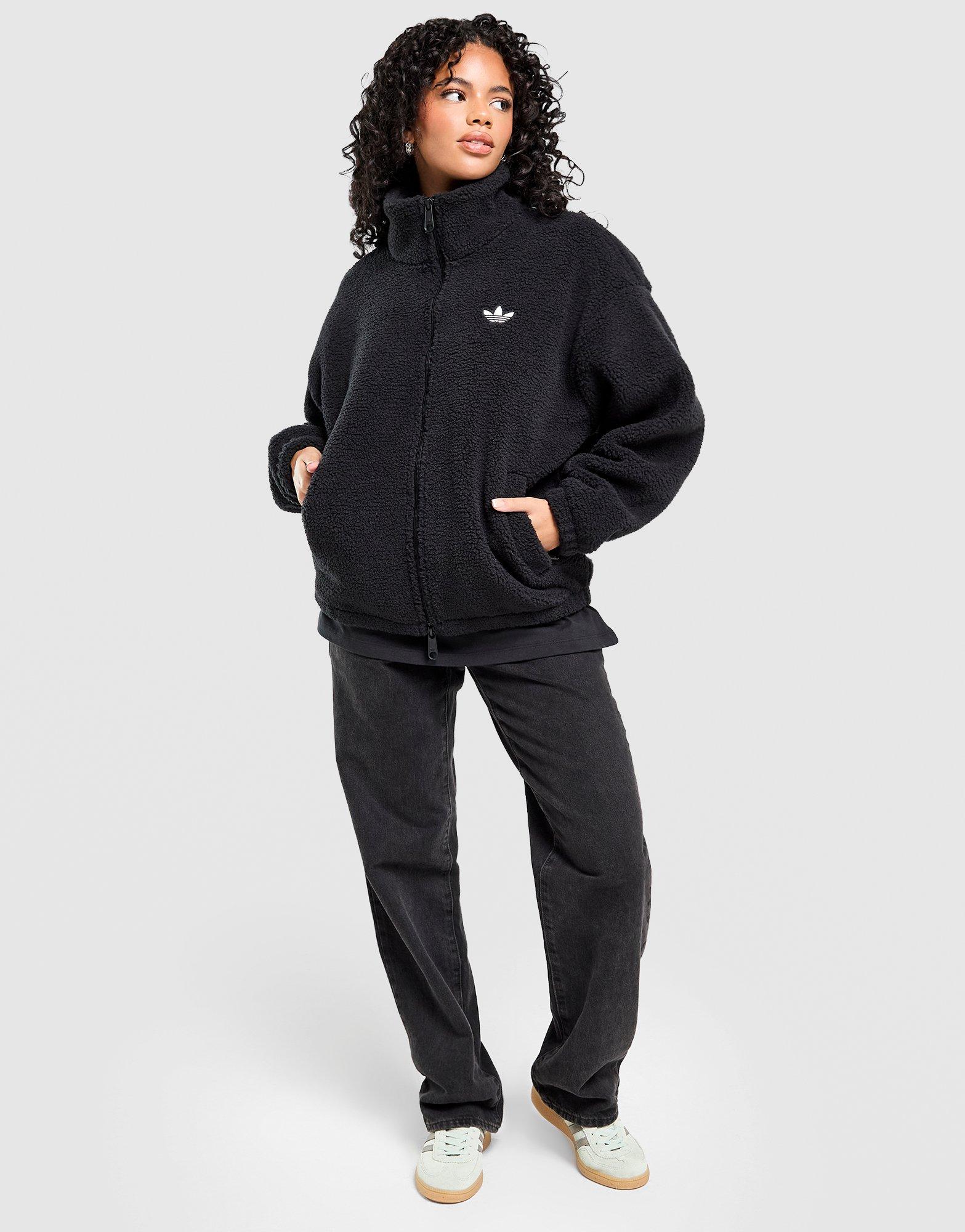 ADIDAS КОФТА НА БЛИСКАВЦІ ESS TEDDY JKT KF6234 | колір Чорний