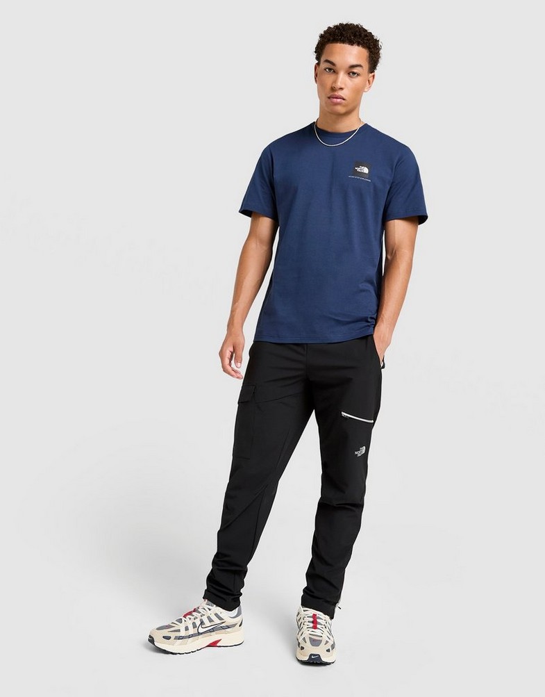 Koszulka, t-shirt męski THE NORTH FACE T-SHIRT M SMALL BOX REGULAR SS TEE NF0A8GXP92A1 Granatowy