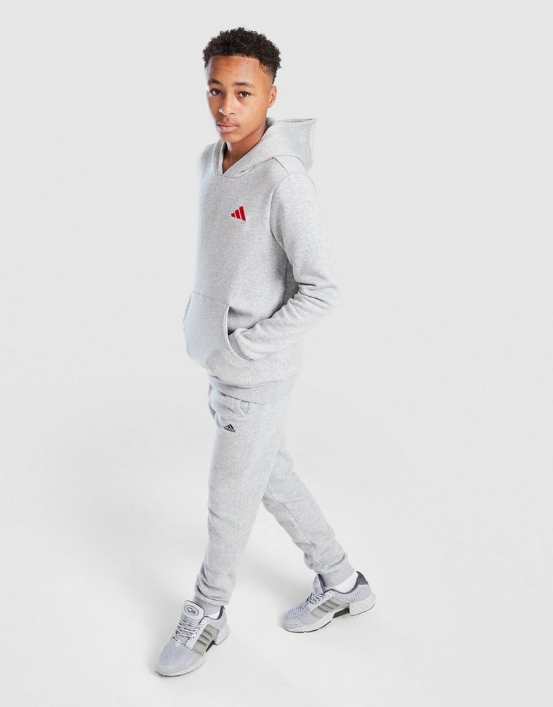 ADIDAS BLUZĂ CU GLUGĂ JB FLEECE HD KC8848 Gri