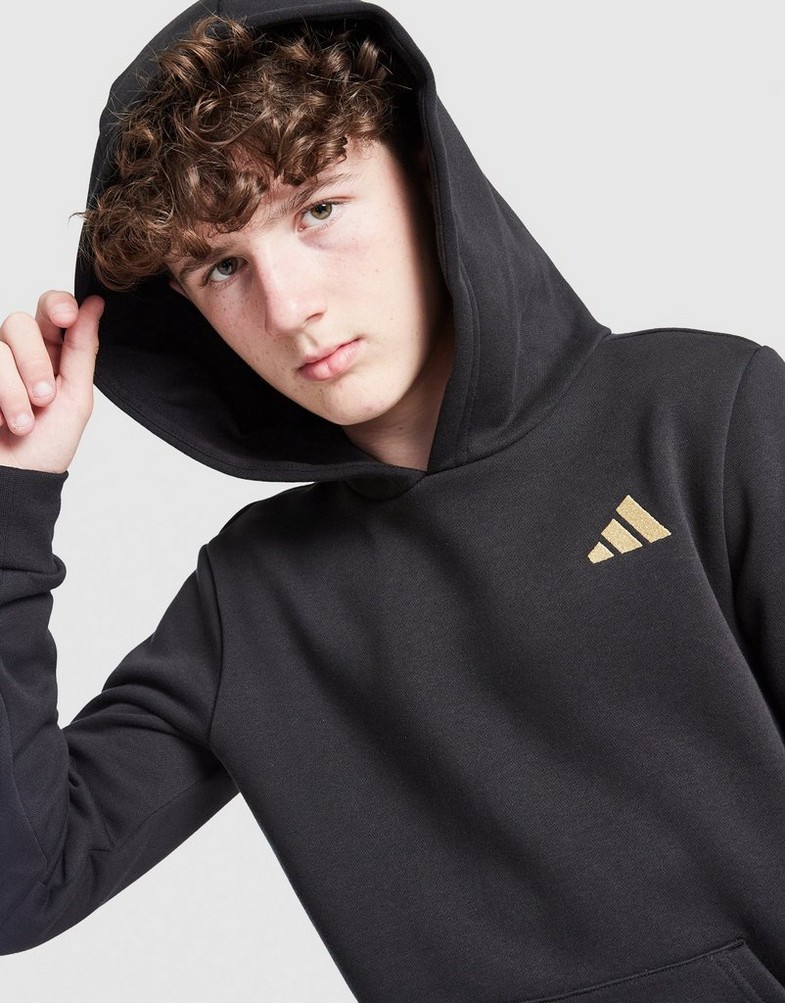 ADIDAS BLUZĂ CU GLUGĂ JB FLEECE HD KC8853 Negru