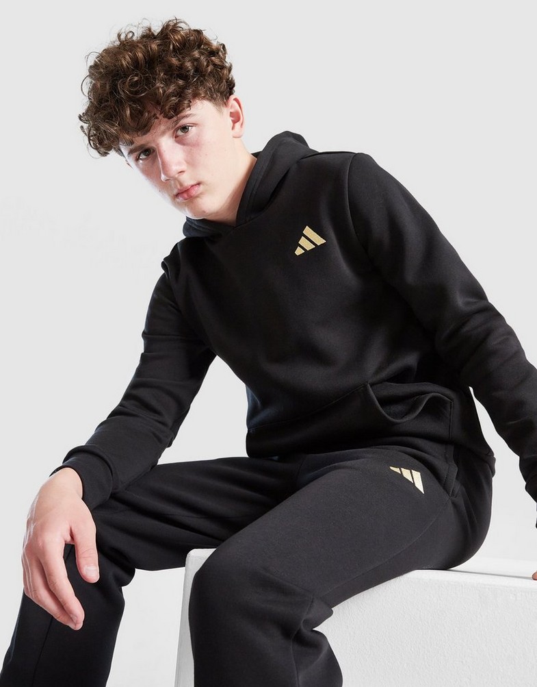 ADIDAS BLUZĂ CU GLUGĂ JB FLEECE HD KC8853 Negru