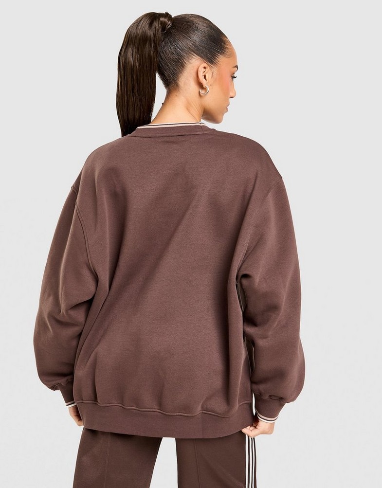 Bluză pentru femei ADIDAS BLUZĂ CREW KS5007 Maro