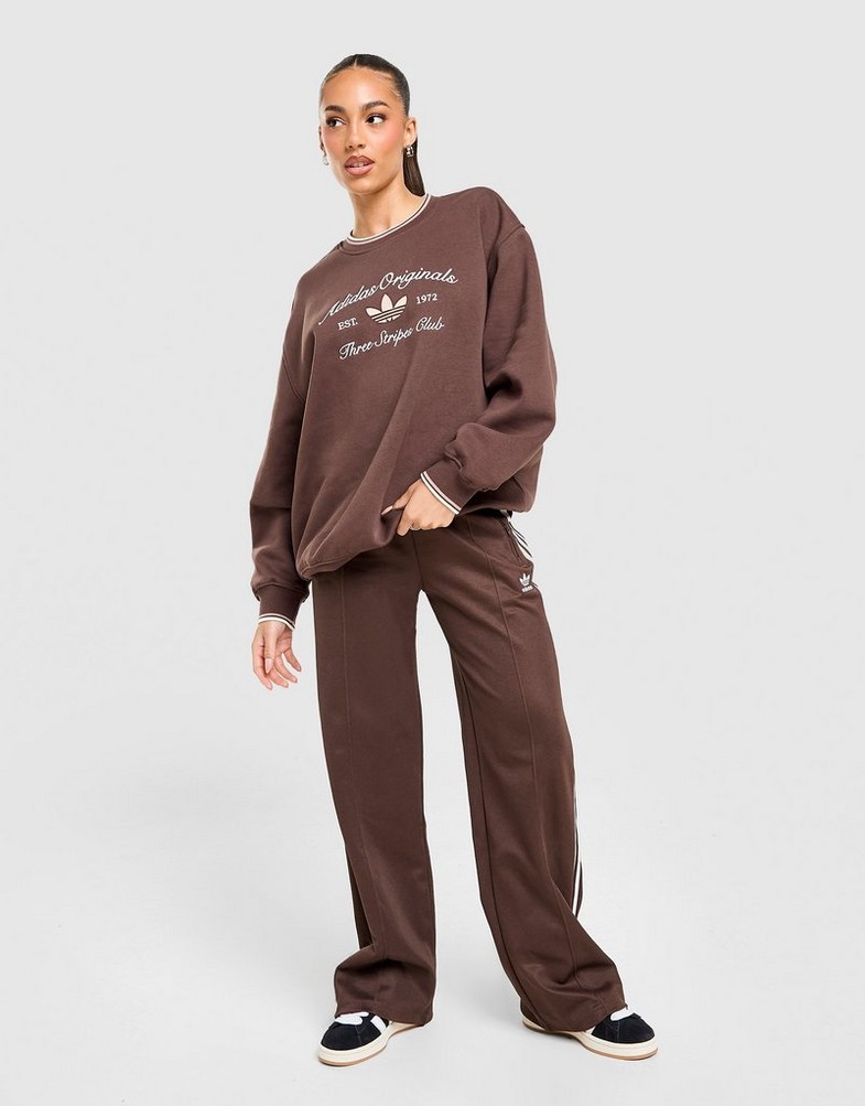 Bluză pentru femei ADIDAS BLUZĂ CREW KS5007 Maro