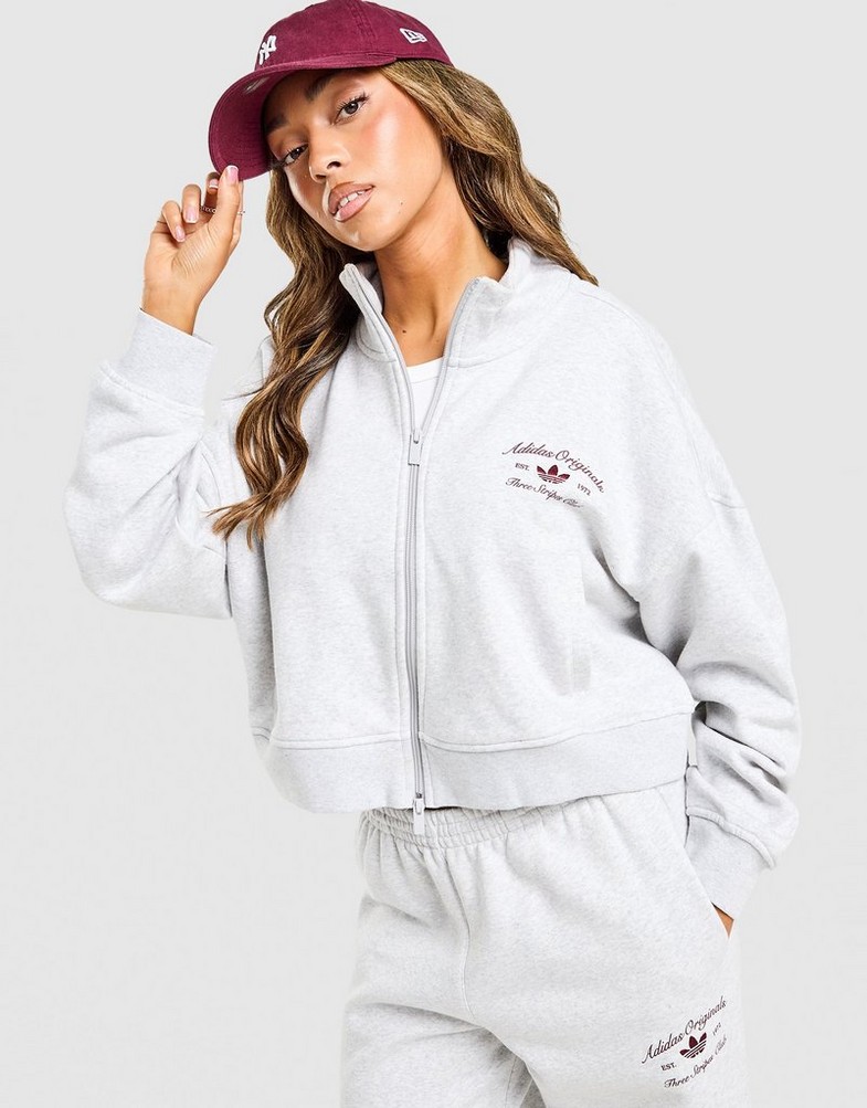 ADIDAS BLUZĂ FLEECE TT Femei Gri KD6385 | JD Sports