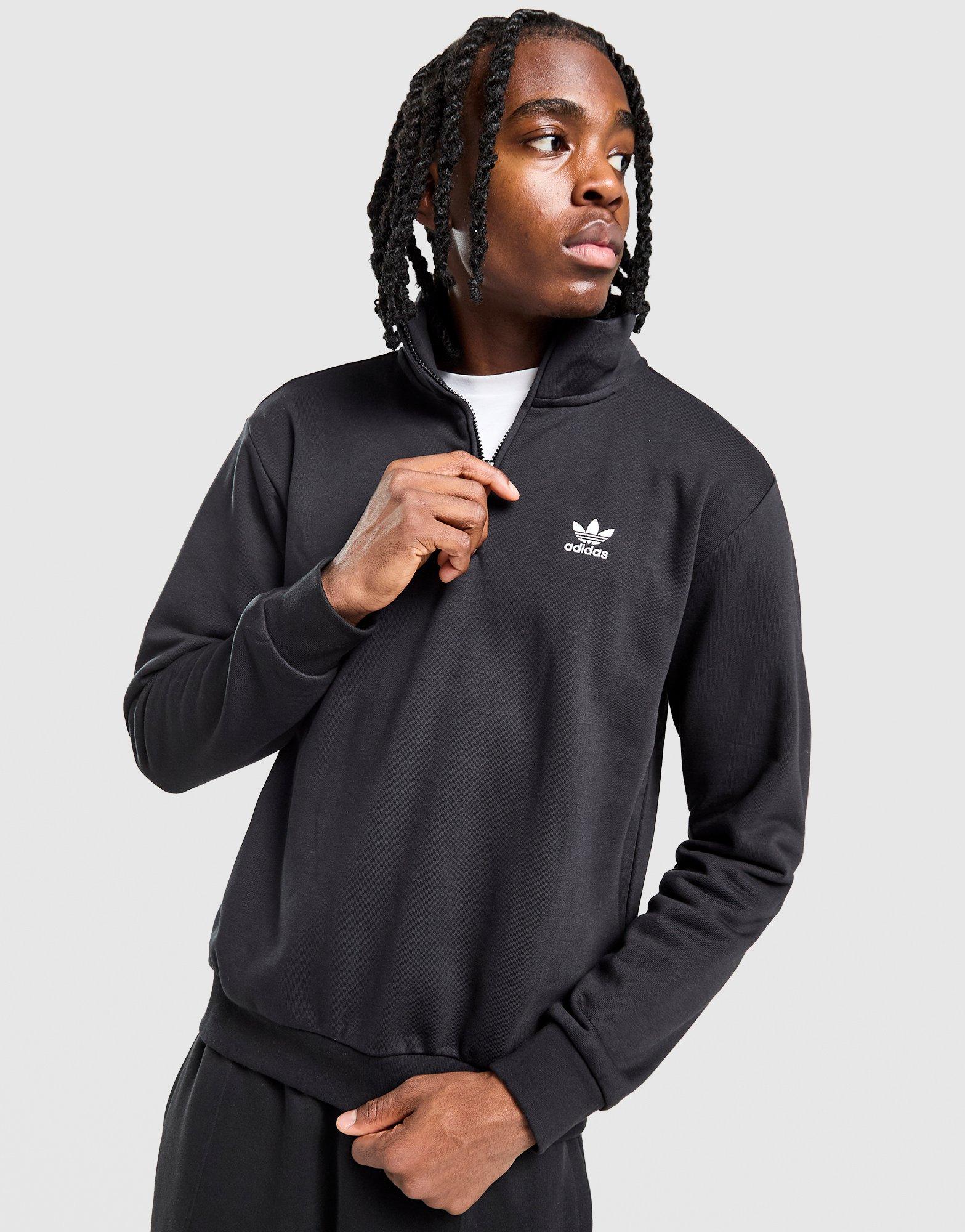adidas Pulóver Cipzáras Ess Qz Crw