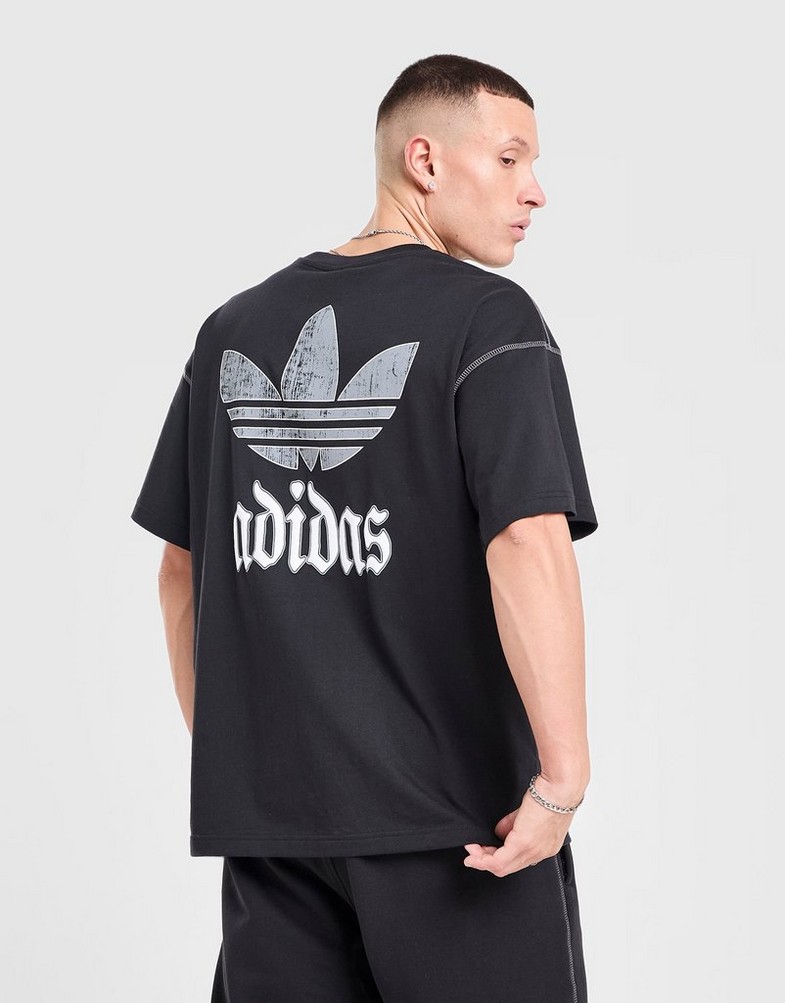 Koszulka, t-shirt męski ADIDAS T-SHIRT GFX TEE LO KC6725 Czarny