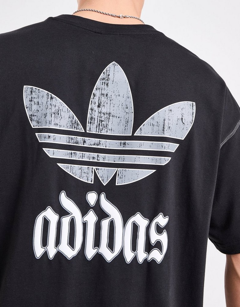 Koszulka, t-shirt męski ADIDAS T-SHIRT GFX TEE LO KC6725 Czarny