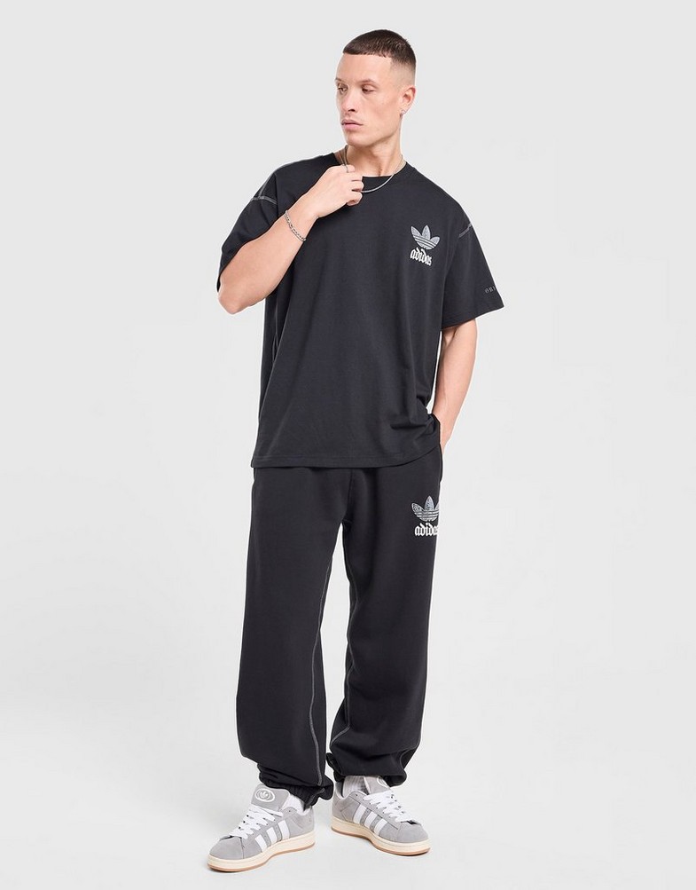 Koszulka, t-shirt męski ADIDAS T-SHIRT GFX TEE LO KC6725 Czarny