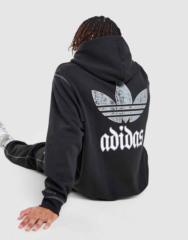 Muški gornji dio trenirke ADIDAS VESTA S KAPULJAČOM GFX HD OS KC6697 crna