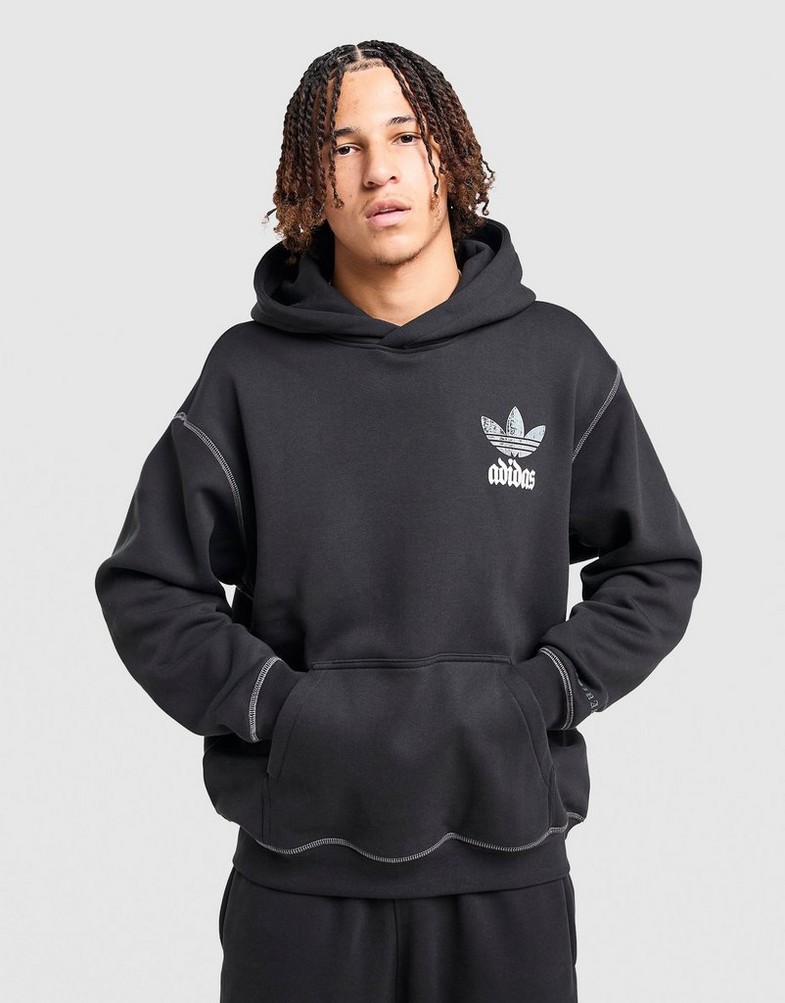 Muški gornji dio trenirke ADIDAS VESTA S KAPULJAČOM GFX HD OS KC6697 crna