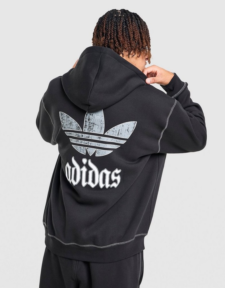 Muški gornji dio trenirke ADIDAS VESTA S KAPULJAČOM GFX HD OS KC6697 crna