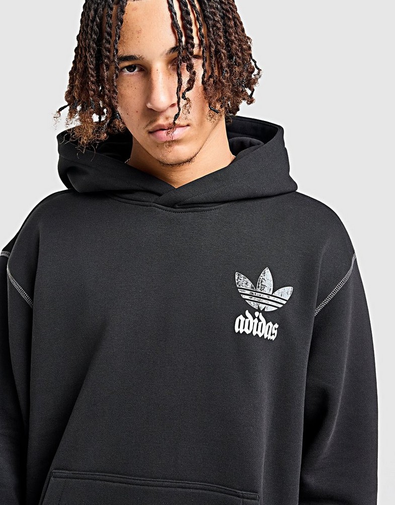 Muški gornji dio trenirke ADIDAS VESTA S KAPULJAČOM GFX HD OS KC6697 crna