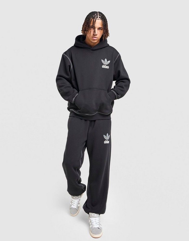 Muški gornji dio trenirke ADIDAS VESTA S KAPULJAČOM GFX HD OS KC6697 crna