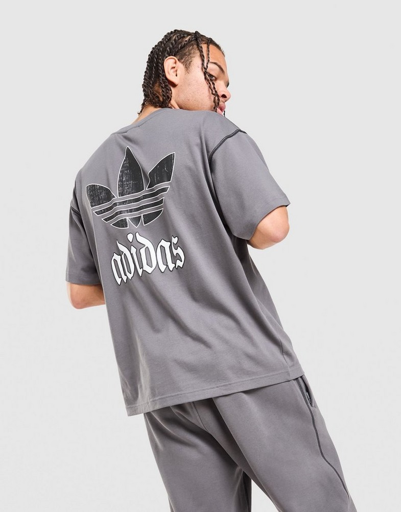 Muški T-shirt ADIDAS T-SHIRT GFX TEE LO KC6726 siva