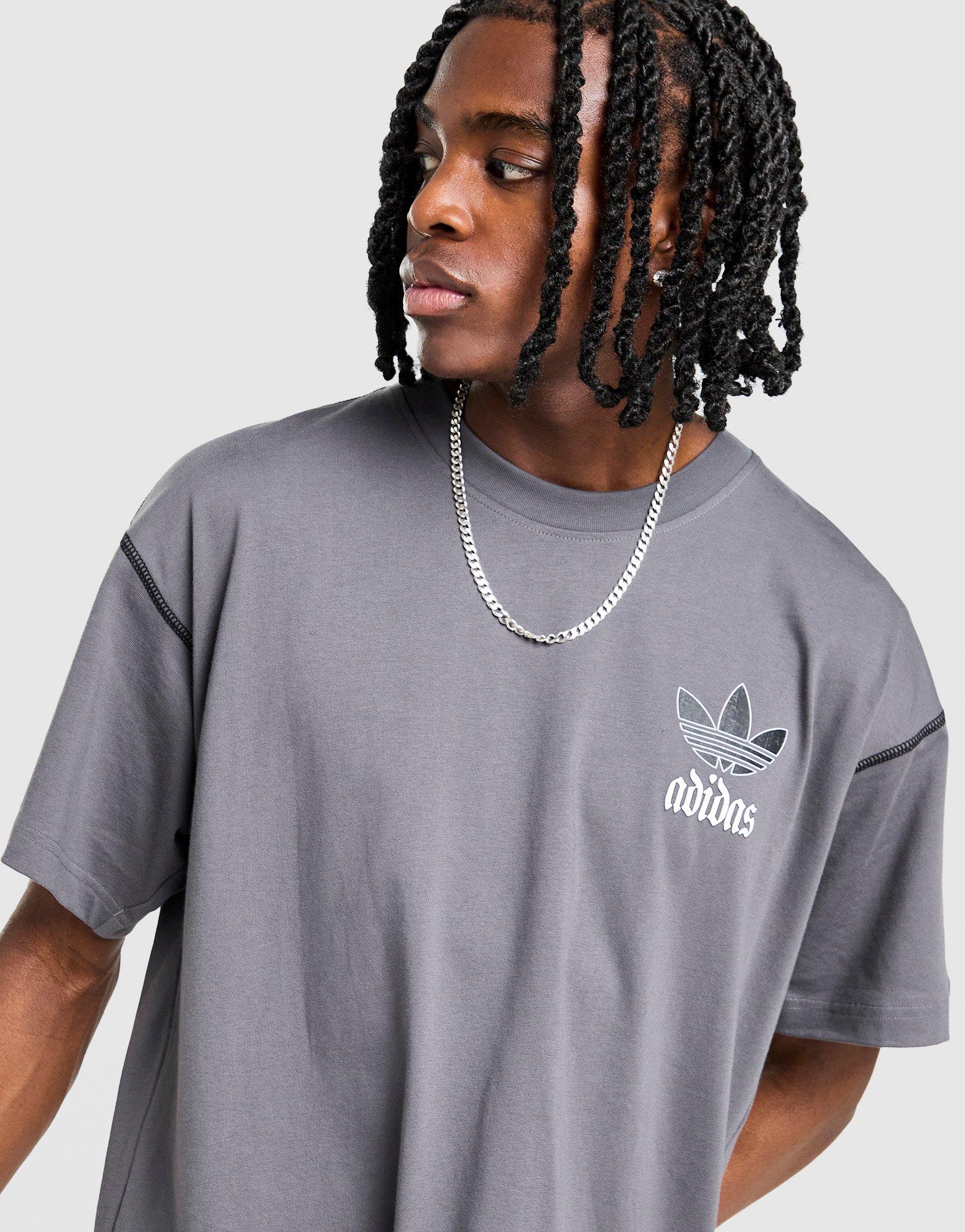 Muški T-shirt ADIDAS T-SHIRT GFX TEE LO KC6726 siva