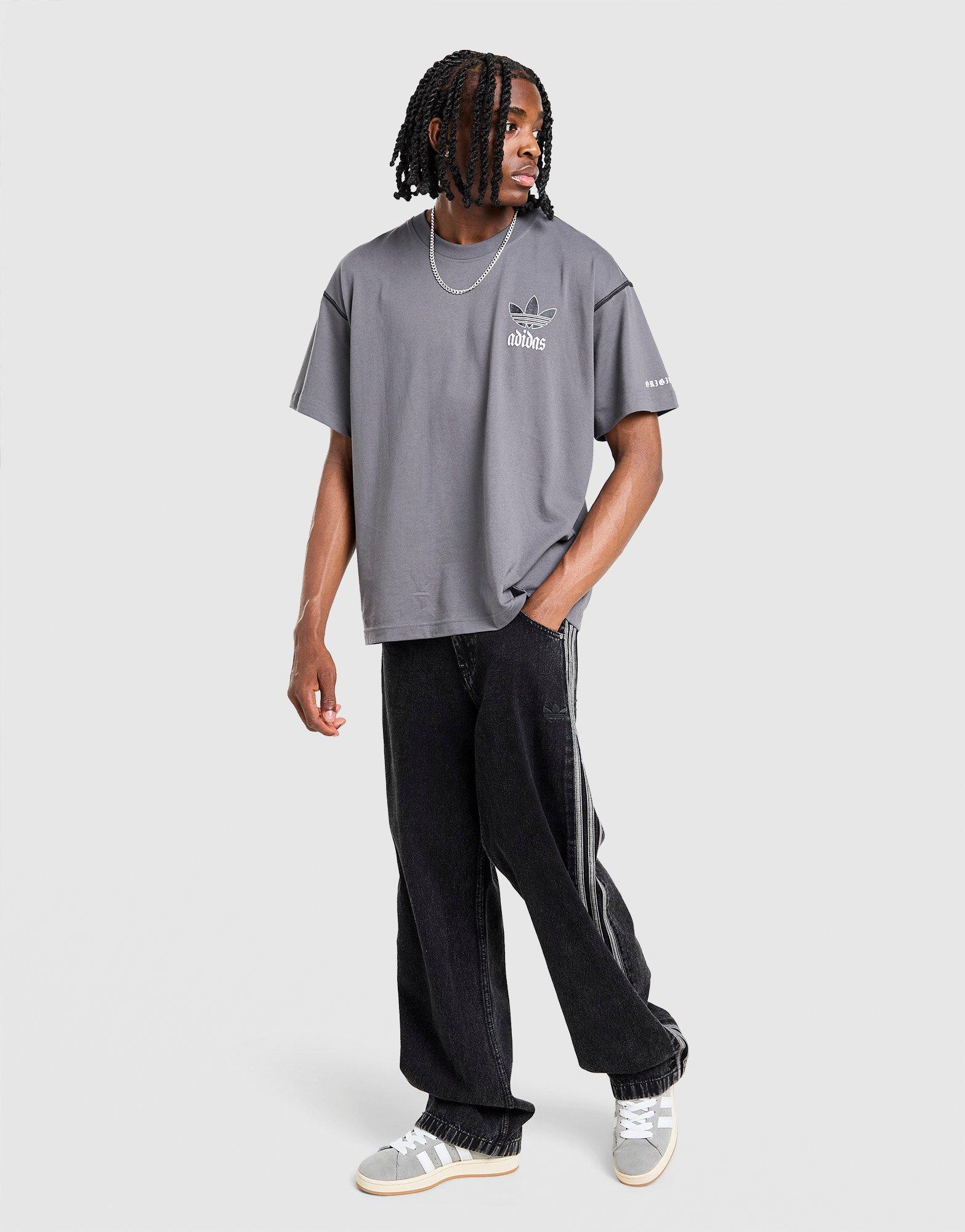 Muški T-shirt ADIDAS T-SHIRT GFX TEE LO KC6726 siva