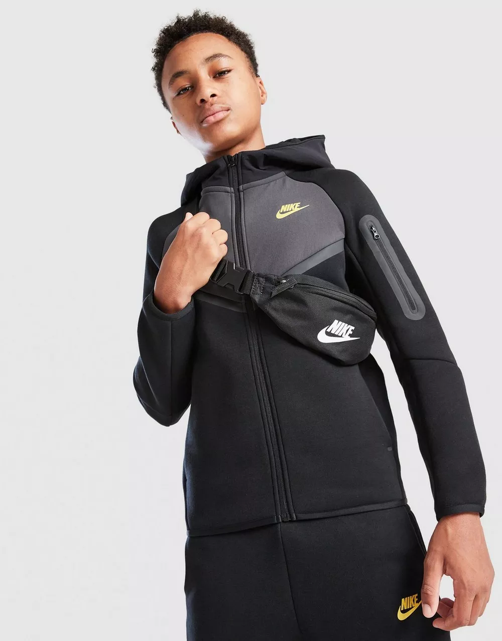 NIKE КОФТА З КАПЮШОНОМ B NSW TCH FLC FZ, фото 1 з 6
