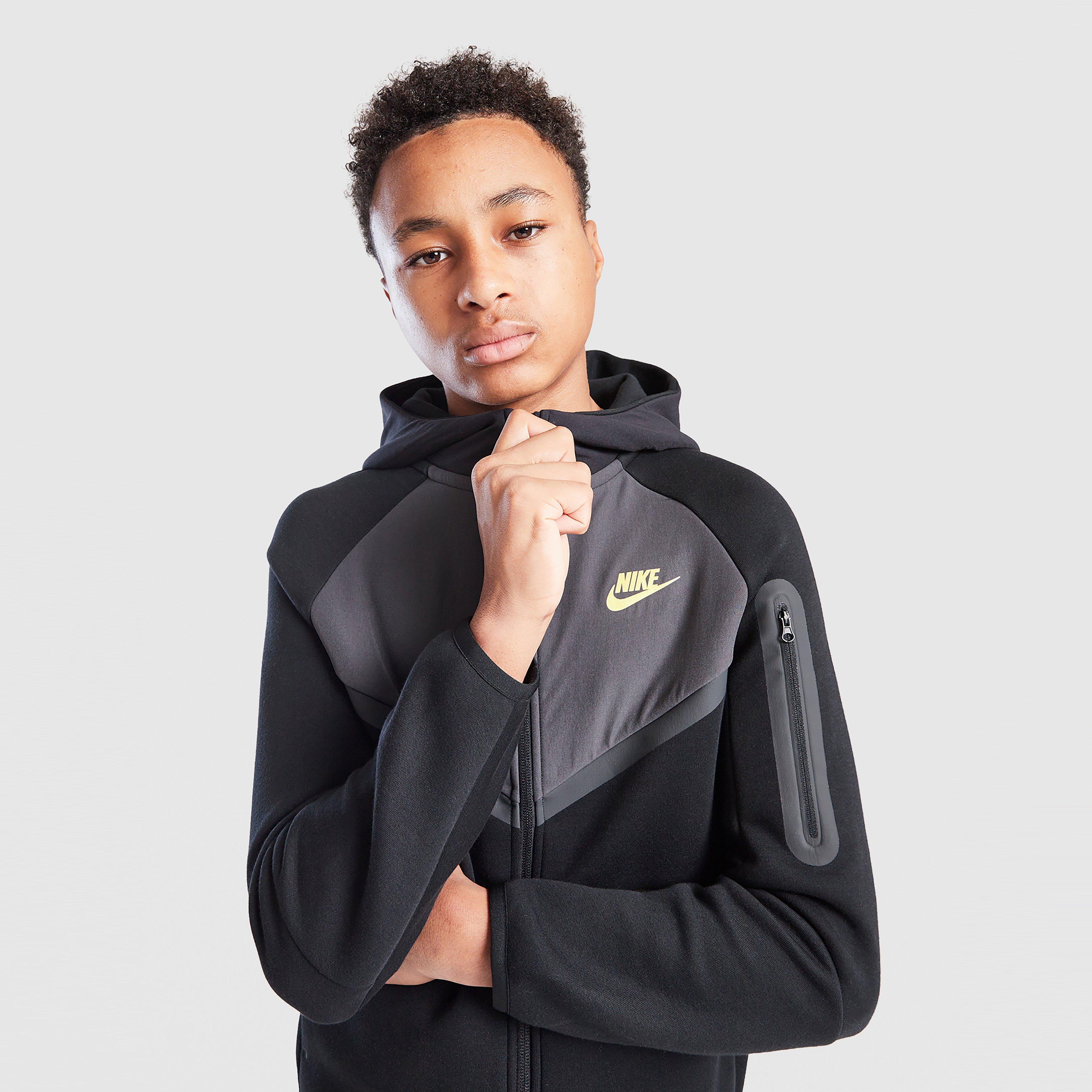 Detská mikina NIKE MIKINA S KAPUCŇOU B NSW TCH FLC FZ