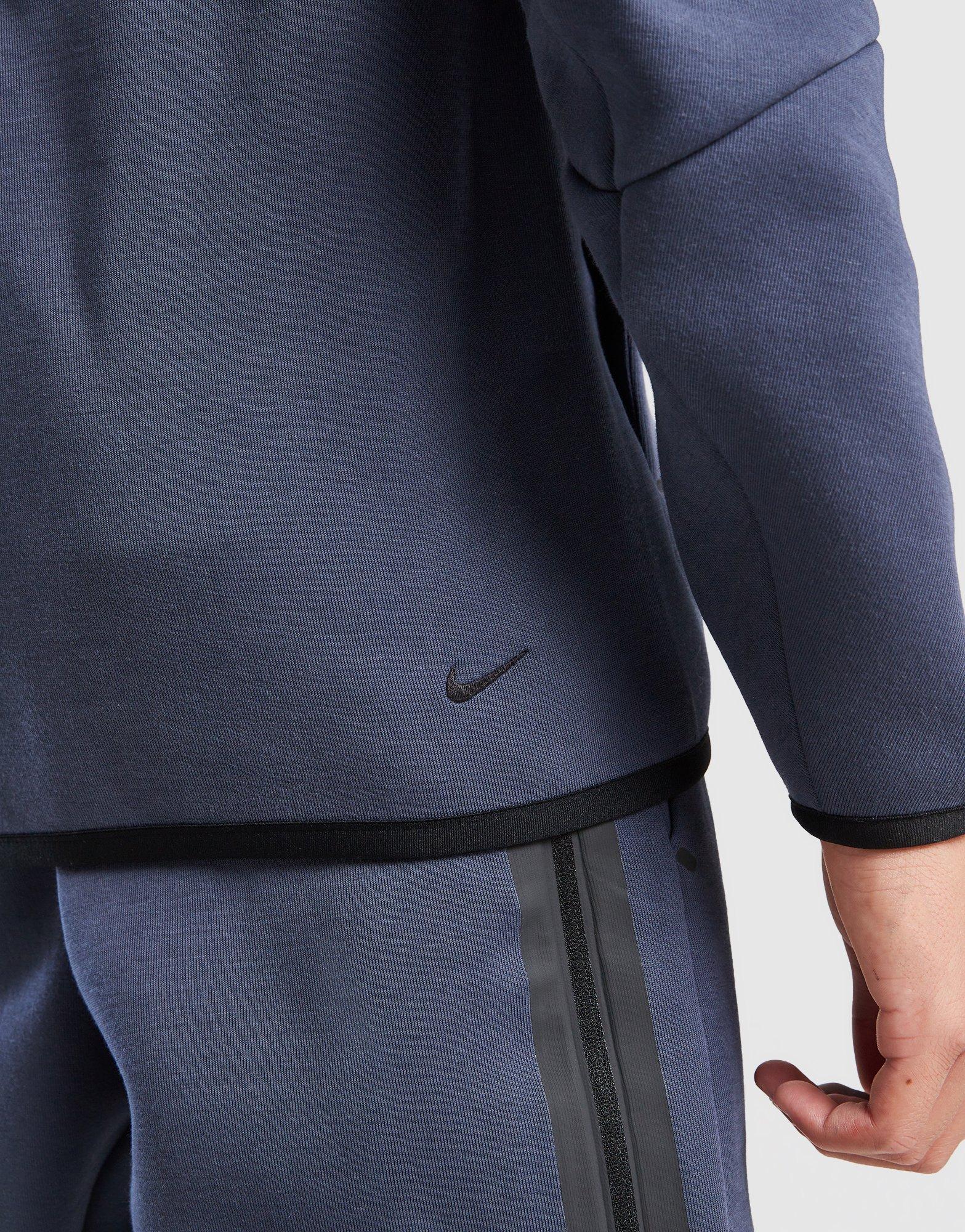 Dječji gornji dio trenirke NIKE VESTA S KAPULJAČOM B NSW TCH FLC MIX FZ IO1285-437 tamnoplava