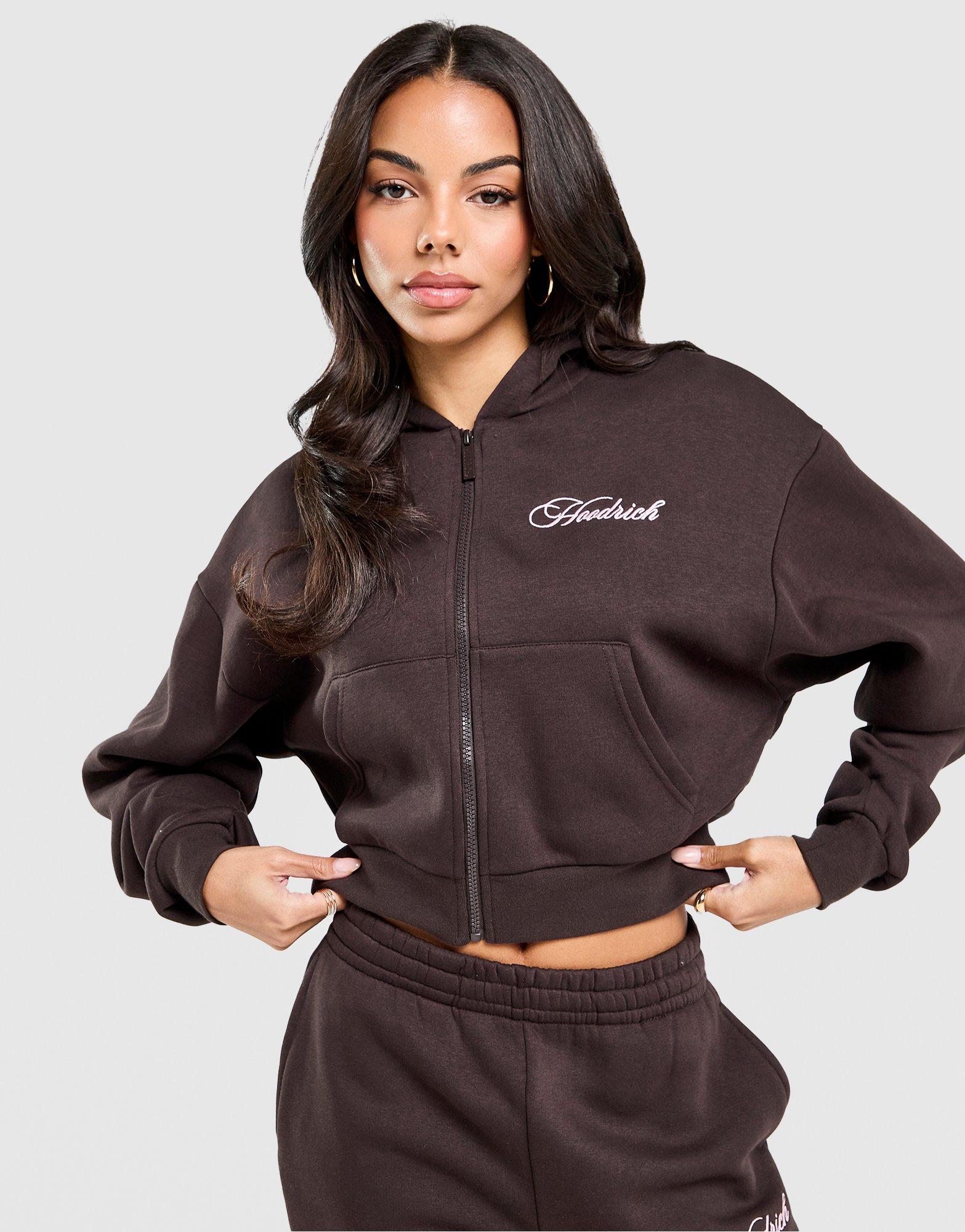 Hoodrich Pulóver Cipzáras Kapucnis Poise Crop Fz