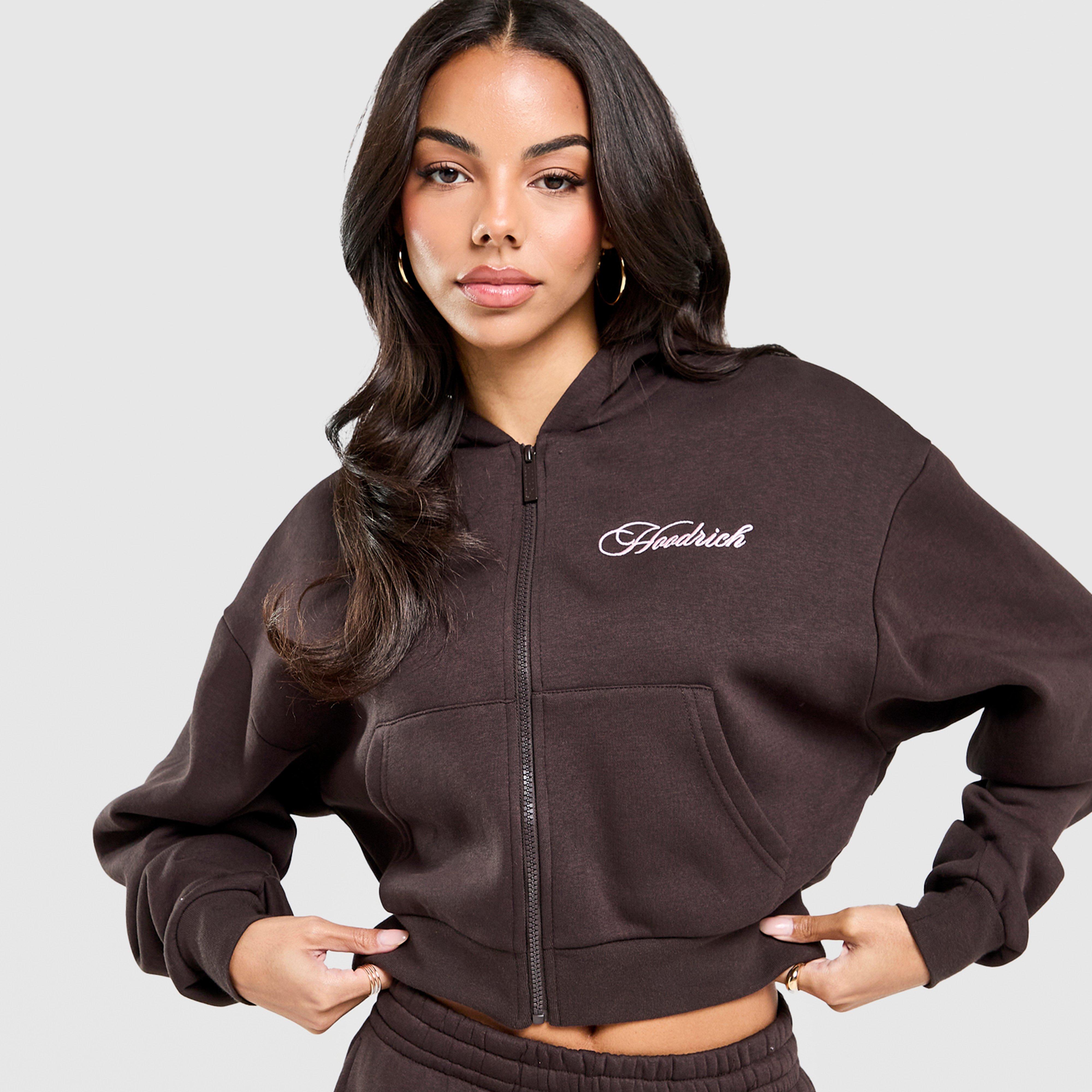 Női pulóver HOODRICH PULÓVER CIPZÁRAS KAPUCNIS POISE CROP FZ