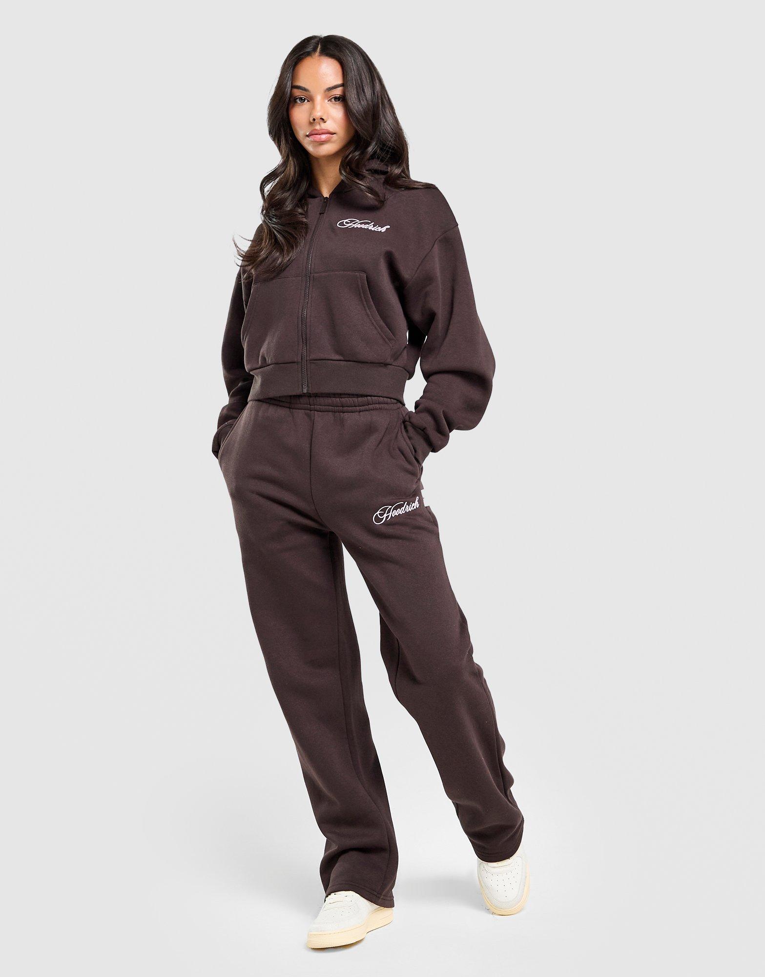 Dámska mikina HOODRICH MIKINA S KAPUCŇOU POISE CROP FZ HW04250267 Hnedá