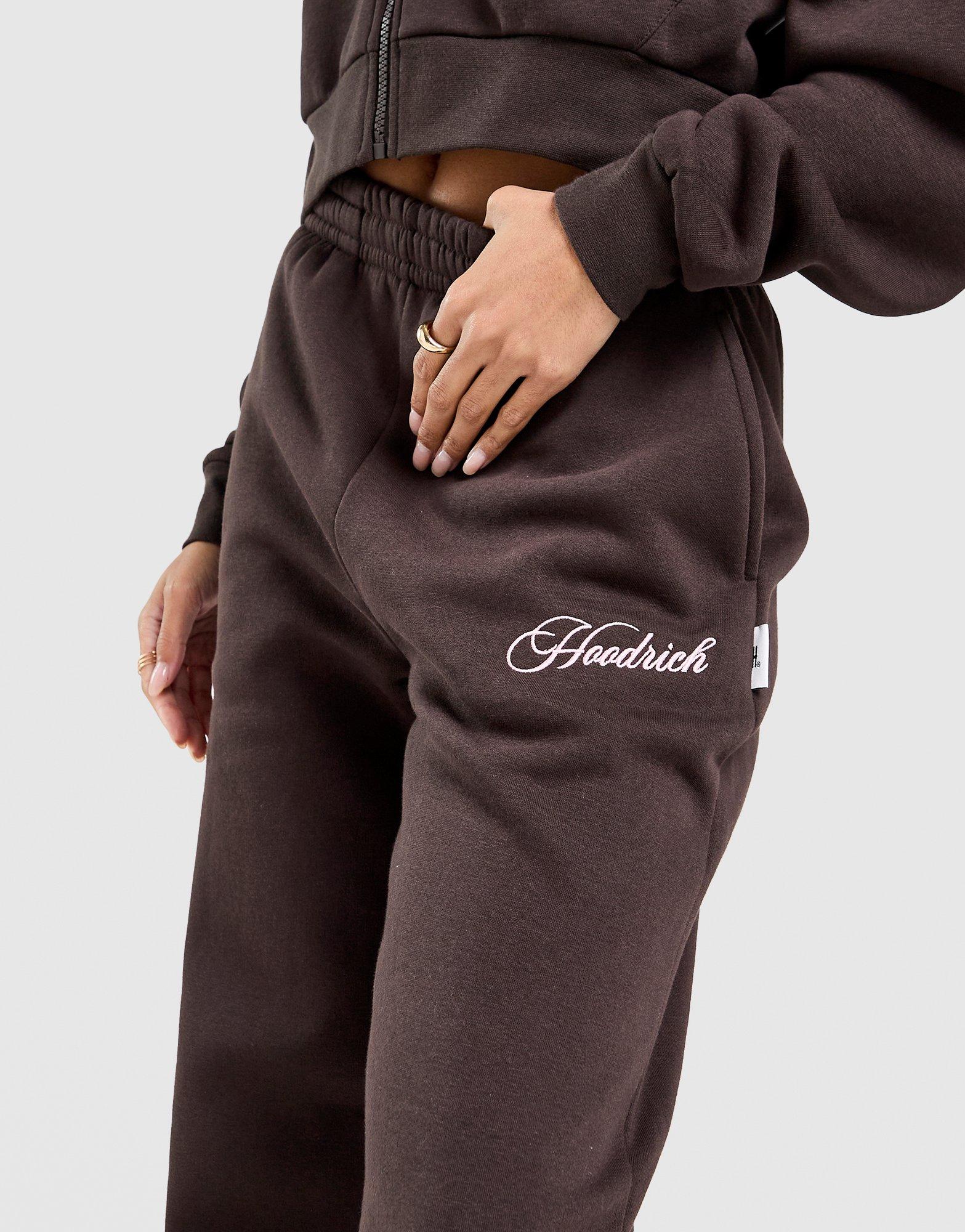 Дамски панталон HOODRICH ПАНТАЛОНИ POISE WIDE LEG JOG BRN/PNK HW04250268 Кафяв