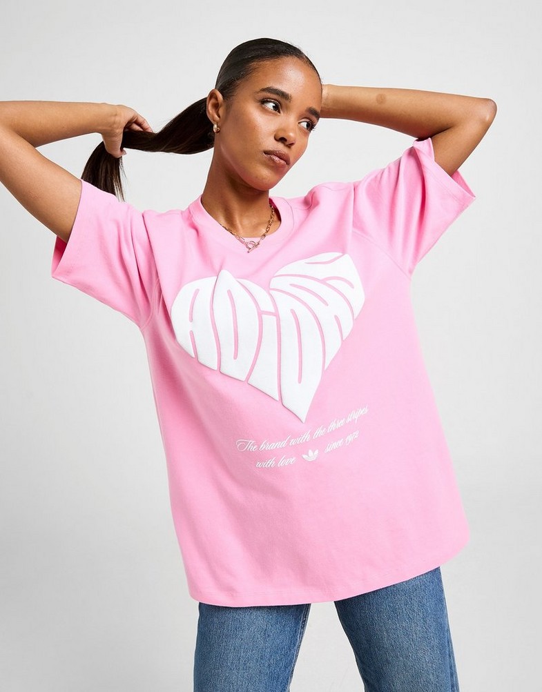 Dámske tričko ADIDAS TRIČKO OS HEART GRAPHIC TEE KR3025 Ružová