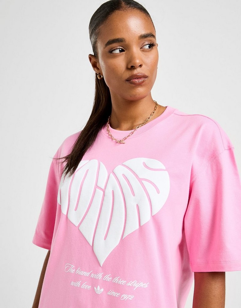 Dámske tričko ADIDAS TRIČKO OS HEART GRAPHIC TEE KR3025 Ružová